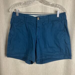 Dockers - Women's Size 6 - Chino Turquoise Shorts / Cotton & Elastane Blend